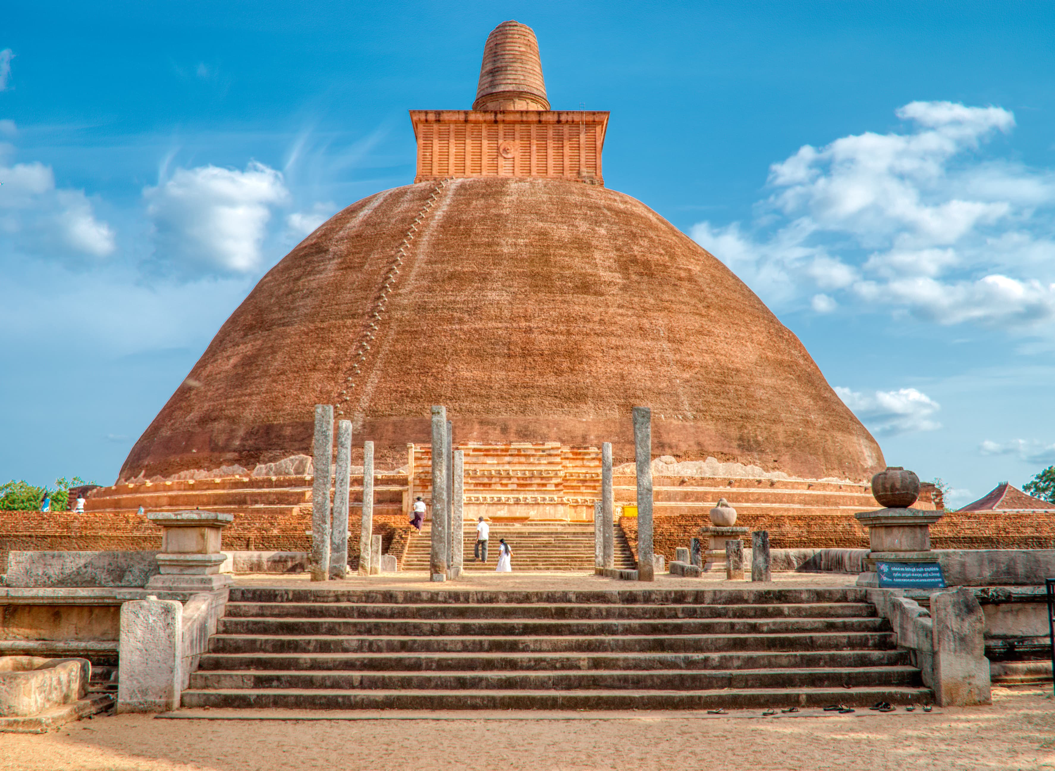 Ancient stupa at Anuradhapura, Sri Lanka